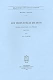 Les Trois St%C3%A8les De Seth : Hymne Gnostique %C3%A0 La Triade (nh Vii, 5)