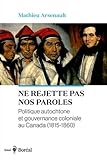 Ne rejette pas nos paroles