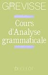 Cours d'analyse grammaticale