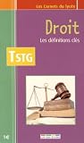 Droit Les Definitions Cles Tstg