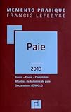 Memento Paie 2013