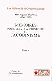 Mmoires Pour Servir Lhistoire Du Jacobinisme Coffret 2 Tomes