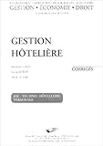 Gestion Htelire Bac Techno Htellerie Terminale Corrigs