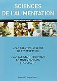 Sciences De L'alimentation Cap Agent Polyvalent De Restauration, Cap Assistant Technique En Milieu Familial Et Collectif