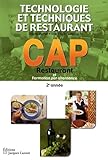 Technologie Et Techniques De Restaurant Cap Restaurant Et Formation Par Alternance 2e Anne
