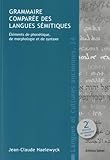 Grammaire Compare Des Langues Smitiques Elments De Phontique De Morphologie Et De Syntaxe