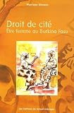 Droit De Cit Etre Femme Au Burkina Faso