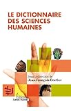Le Dictionnaire Des Sciences Humaines