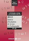 Belo Batterie Dvaluation De Lecture Et Dorthographe