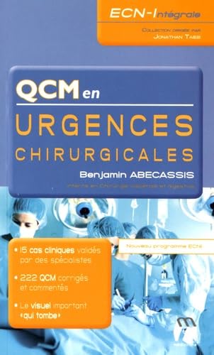 Couverture — QCM en Urgences chirurgicales