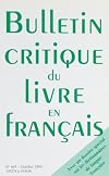 Bulletin critique du livre en francais n 663