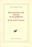 Introduction La Science De La Publicit Suivi De Reich Mode Demploi