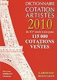 Dictionnaire Cotation Des Artistes 2010