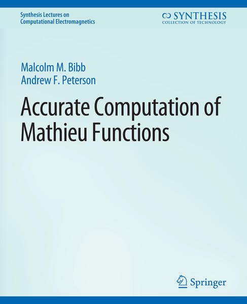 Details for: Accurate Computation of Mathieu Functions › Indian ...