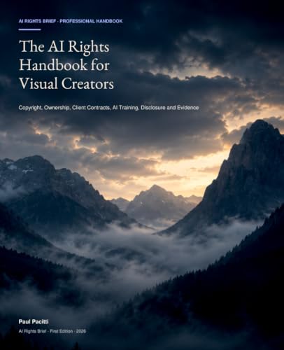 Cover of The AI Rights Handbook for Visual Creators by Paul Pacitti