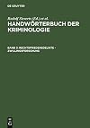 Handwörterbuch der Kriminologie [3. Band], Rechtsfriedensdelikte-Zwillingsforschung