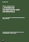 Nachtrรคge, Handschriftenverzeichnis, Bibliographie