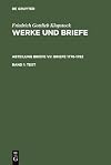 Friedrich Gottlieb Klopstock Briefe, 1776-1782 (Klopstock, Friedrich G.: Werke Und Briefe)