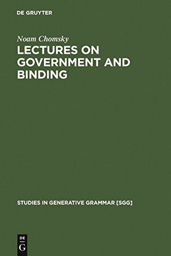 Lectures on Government & Binding cover