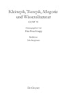 Kleinepik, Tierepik, Allegorie und Wissensliteratur GLMF VI