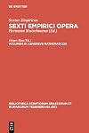 Sexti Empirici Opera Volume III
