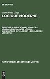 Implications Modalits Logiques Polyvalentes Logique Combinatoire Ontologie Et Mrologie De Lesniewski