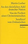 An Den Christlichen Adel Deutscher Natio (German Edition)