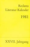 Reclams Literatur-Kalender 1981