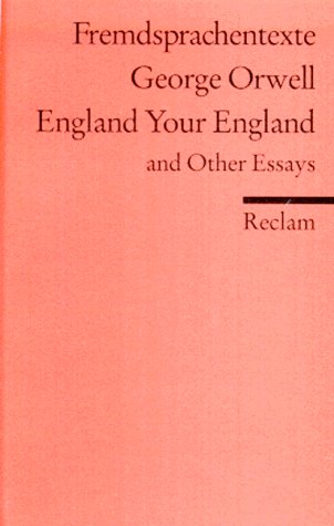 England Your England and Other Essays book cover