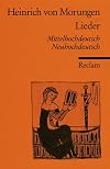 Lieder. Mittelhochdeutsch und neuhochdeutsch.