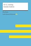 Reclam Lektüreschlüssel XL : G.E. Lessing : Emilia Galotti