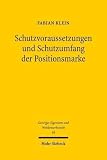 Schutzvoraussetzungen Und Schutzumfang Der Positionsmarke