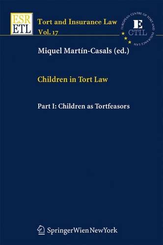 Cover of Children in tort law