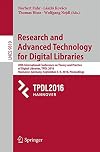 Research and Advanced Technology for Digital Libraries: 20th International Conference on Theory and Practice of Digital Libraries, TPDL 2016, Hannover, ... (Lecture Notes in Computer Science)