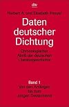 Daten deutscher Dichtung Bd. 1: Von den Anfängen bis zur Romantik