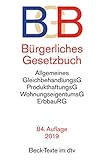 Brgerliches Gesetzbuch Bgb Mit Allgemeinem Gleichbehandlungsgesetz Produkthaftungsgesetz Unterlassungsklagengesetz Wohnungseigentumsgesetz Beurkundungsgesetz Und Erbbaurechtsgesetz
