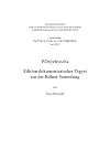 P.Oxyrhyncha: Edition dokumentarischer Papyri aus der K&ouml;lner Sammlung (Sonderreihe der Abhandlungen Papyrologica Coloniensia)