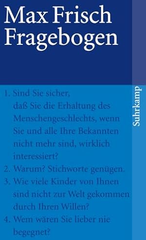 Fragebogen von Max Frisch