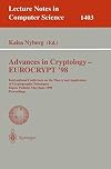 Advances in Cryptology-Eurocrypt 98: International Conference on the Theory and Application of Cryptographic Techniques,