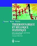 Thermodynamique Et M%C3%A9canique Statistique