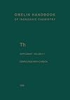 Gmelins Handbuch der Anorganischen Chemie (Gmelin Handbook of Inorganic Chemistry). System-Nr. 44: Thorium. Th. Suppl. Vol. C 7: Compounds with Carbon: Carbonates, Thiocyanates, Alkoxides, Carboxylates
