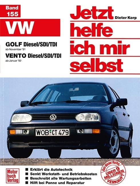 Buchcover: „Jetzt helfe ich mir selbst“ für den VW Golf 3