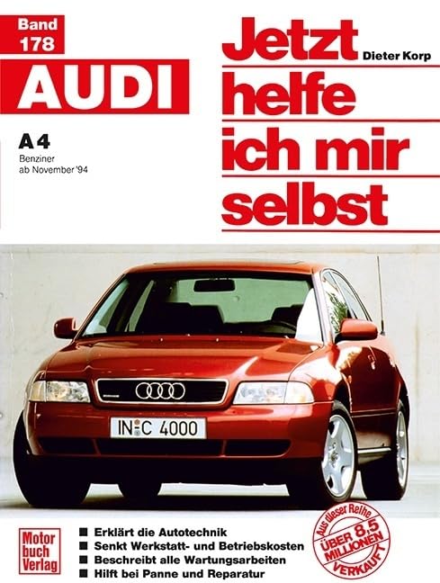 Buchcover: „Jetzt helfe ich mir selbst“ für den Audi A4 1. Gen