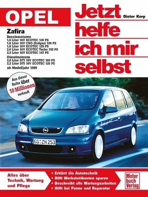 Buchcover: „Jetzt helfe ich mir selbst“ für den Opel Zafira