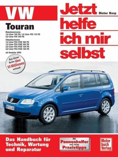 Buchcover: „Jetzt helfe ich mir selbst“ für den VW Touran 1. Gen