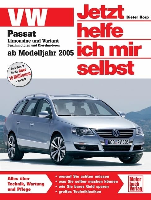 Buchcover: „Jetzt helfe ich mir selbst“ für den VW Passat 7. Gen