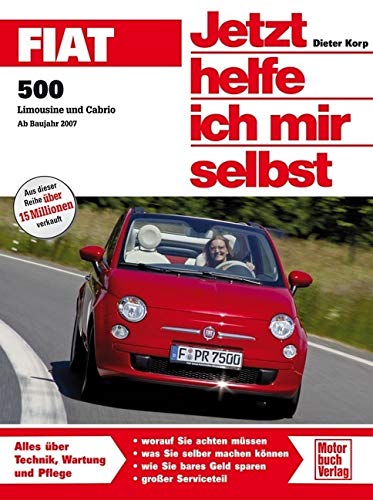 Buchcover: „Jetzt helfe ich mir selbst“ für den Fiat 500 1. Gen