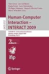 Human-Computer Interaction - INTERACT 2009 12th IFIP TC 13 International Conference, Uppsala, Sweden, August 24-28, 2009, Proceedigns Part II