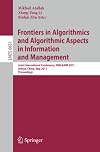 Frontiers in algorithmics and algorithmic aspects in information and management joint international conference, FAW-AAIM 2011, Jinhua, China, May 28-31, 2011. proceedings