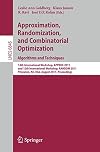 Approximation, Randomization, and Combinatorial Optimization. Algorithms and Techniques : 14th International Workshop, APPROX 2011, and 15th International Workshop, RANDOM 2011, Princeton, NJ, USA, August 17-19, 2011. Proceedings